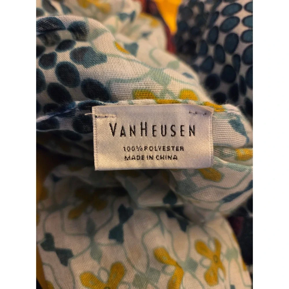 Infinity Scarf Bundle 6pc Floral Mesh Polka Dot Multicolor Van Heusen